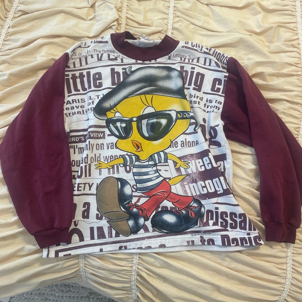Vintage looney toons crew neck